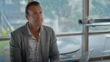 Faherty Inlet Knit Blazer worn by Jimmy (Jason Segel) as seen in Shrinking(S03E09)
