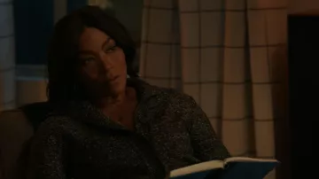 Kobi Halperin Armand Shimmer Melange Knit Sweater worn by Athena Grant (Angela Bassett) as seen in 9-1-1 (S09E15)