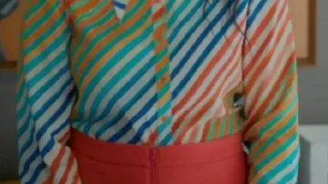 Rainbow Striped Shirt worn by Gaby (Jessica Williams) in Shrinking