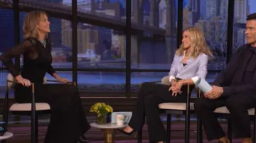 Vestido largo Isabel Marant Florie que lleva Arielle Kebbel visto en LIVE with Kelly and Mark el 30 de marzo de 2026