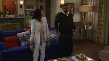 Zadig and Voltaire Voyage Blazer worn by Tina Butler (Tichina Arnold) as seen in The Neighborhood (S08E14)