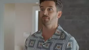 Shrinking S3 Michael Urie Crochet Shirt worn by Brian (Michael Urie) in Shrinking (S02)
