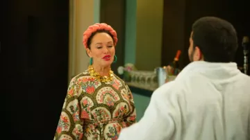 Chanel Gold Coin Layered Necklace worn by Kimi Murdoch as seen in Ladies of London (S04E04)