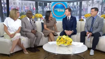 Escarpin Stiletto, Céline Judy Triomphe porté par Jenna Bush Hager, tel que vu dans Today le 31 mars 2026