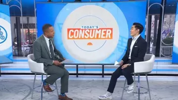 Zapatillas blancas Nike x Patta Air Max 1 Waves que llevaba Brian Cheung, tal como se vio en Today with Jenna & Sheinelle el 1 de abril de 2026