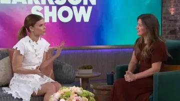 A.L.C. Dena Draped Crepe Midi Dress worn by Kelly Clarkson as seen in The Kelly Clarkson Show on March 31, 2026