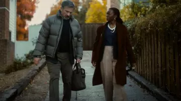 Vince Classic Straight Coat worn by Dylan Shepard (Danielle Deadwyler) as seen in Rooster (S01E03)