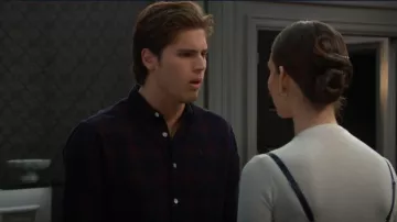 Camiseta de Allsaints Daybreaker que lleva Will Spencer (Crew Morrow) como se ve en The Bold and the Beautiful el 16 de marzo de 2026