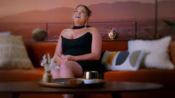 Haut corset sans bretelles House of CB Hallie avec écharpe porté par Brittany Cartwright tel que vu dans The Valley (S03E01)