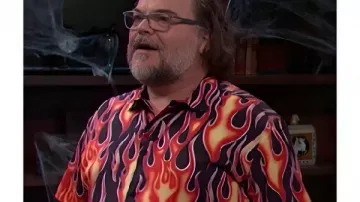 Camiseta Jack Black Flame de Saturday Night Live S51 vista en Saturday Night Live