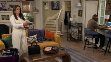A.L.C. Alfie Pant worn by Lisa Chatsworth (Angelique Cabral) as seen in The Neighborhood (S08E15)