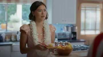 LoveShackFancy Brinkley Lace Trim Slip Dress worn by Alice (Lukita Maxwell) as seen in Shrinking(S03E10)