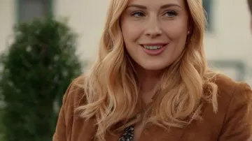 Virgin River S07 Alexandra Breckenridge Suede Jacket worn by Melinda Monroe (Alexandra Breckenridge) as seen in Virgin River