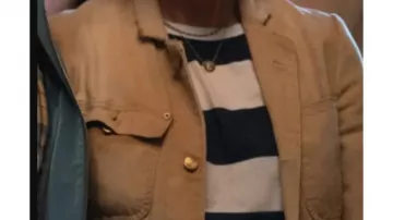 Striped Long Sleeve Tee worn by Liz (Christa Miller) as seen in Shrinking (S02)