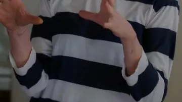 Stripe Longsleeve Tee worn by Liz (Christa Miller) in Shrinking