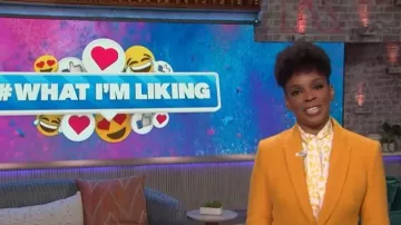 La chaqueta de punto de L'Agence Chamberlain llevada por Amber Ruffin vista en The Kelly Clarkson Show el 1 de abril de 2026