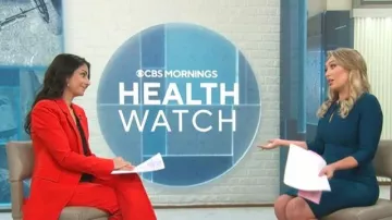Derek Lam 10 Crosby Noah Jacket worn by Celine Gounder as seen in CBS Mornings on April 2, 2026