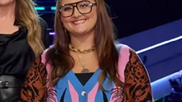 The Voice S29 Mikenley Brown Cárdigan sobredimensionado visto en The Voice