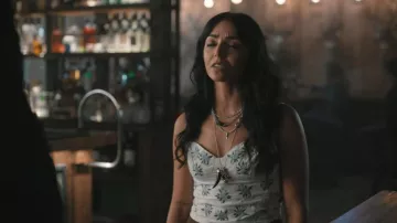 Free People Wild Flowers Embroidered Bustier worn by Sabrina as seen in Marshals (S01E04)