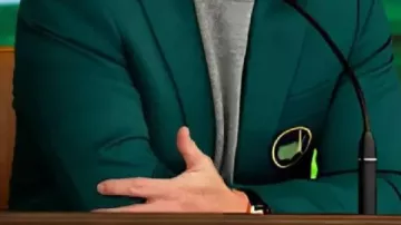 Blazer verde que lleva Rory McIlroy en Rory McIlroy reflexiona sobre su regreso a Augusta National como campeón defensor | El Masters 2026