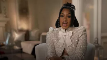 Chanel Diamantes Letter Earrings worn by Drew Sidora as seen in The Real Housewives of Atlanta(S17E01)