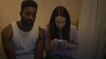 Marks and Spencer Regular Fit Tee worn by Lisa (Siobhán Cullen) as seen in Babies (S01E01)