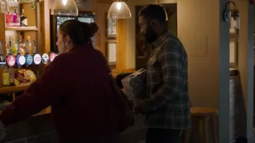 Marks & Spencer Textured Check Over worn by Stephen (Paapa Essiedu) as seen in Babies (S01E03)