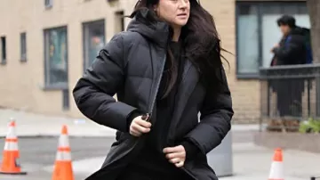 Cuenta conmigo mentiras Shailene Woodley Abrigo acolchado negro con capucha