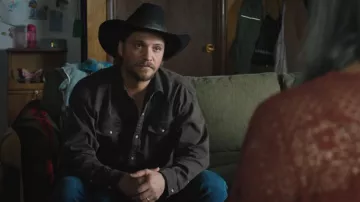 Wrangler Men's Loose Straight Jean worn by Kayce Dutton (Luke Grimes) as seen in Marshals (S01E05)