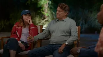 Cos Cotton Long-Sleeved Top worn by Liz (Christa Miller) as seen in Shrinking(S03E11)