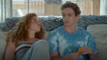 Hurley Everyday Tie Dye Groove short sleeve T-shirt worn by Connor (Gavin Lewis) as seen in Shrinking(S03E11)