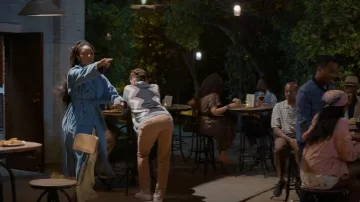 Desigual Denim Trench Coat worn by Gaby (Jessica Williams) as seen in Shrinking(S03E11)