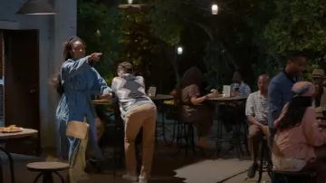 Desigual Denim Trench Coat worn by Gaby (Jessica Williams) as seen in Shrinking(S03E11)
