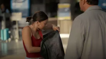 Tank Air Studio Tank in Cherry worn by Alice (Lukita Maxwell) as seen in Shrinking(S03E11)