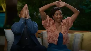 Catbird Jewelry Harlequin Rainbow Tennis Bracelet worn by Gaby (Jessica Williams) as seen in Shrinking(S03E11)