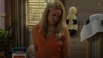 Billabong Gia Sweater Vest worn by Mandy Cooper (Emily Osment) as seen in Georgie & Mandy's First Marriage (S02E06)