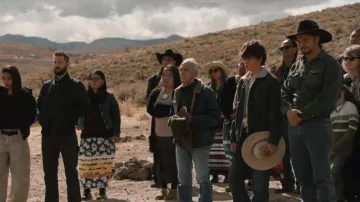 Wrangler Boys Rustic Blue Sherpa Lined Jacket Rustic Blue worn by Tate Dutton (Brecken Merrill) as seen in Marshals (S01E06)