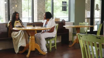 J. Crew Pull On Midi Skirt worn by Ciara Miller as seen in Summer House (S10E10)