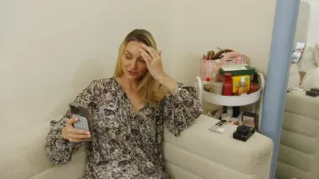Isabel Marant Etoile Blusa con encaje Liliana llevada por Bailey Taylor vista en Summer House (S10E10)