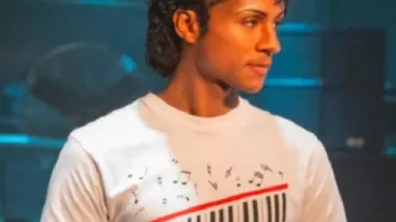 Michael Jaafar Jackson Piano Shirt worn by Michael Jackson (Jaafar Jackson) as seen in Michael