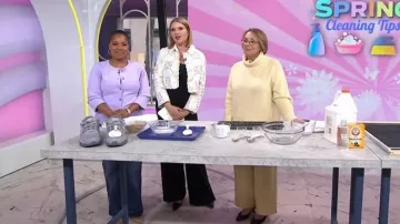 Pantalones demi de verano de Jenni Kayne usados por Babs Costello como se ve en Today with Jenna & Sheinelle el 10 de abril de 2026