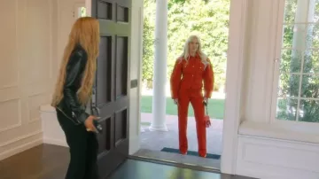 Chanel Red Quilted Lambskin Leather Flap Bag worn by Erika Jayne as seen in The Real Housewives of Beverly Hills (S15E17)