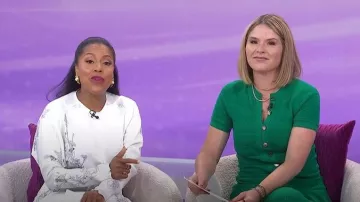 Victoria Beckham Dolman Midi Dress worn by Sheinelle Jones as seen in Today  with Jenna & Sheinelle on April 13, 2026