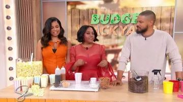 Vestido de lino Reformation Pola llevado por Jazz Smollett visto en Sherri el 14 de abril de 2026