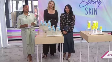 Pantalones Staud Magpie usados por Jenna Bush Hager como se ve en Today with Jenna & Sheinelle el 15 de abril de 2026