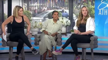 Deportivas Propulsion Labs APL Veil Sneakers llevadas por Jenna Bush Hager tal como se ve en Today with Jenna & Sheinelle el 15 de abril de 2026