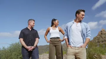 Traje de algodón de jersey de H&M llevado por Tayshia Adams tal como se ve en Bachelor Mansion Takeover (S01E06)