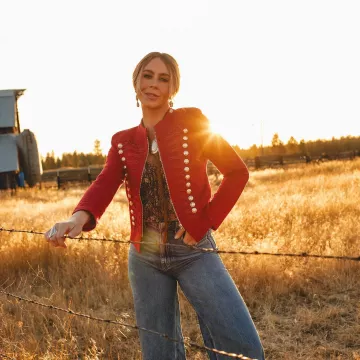 Chaqueta militar Rodeo Western Wild & Wandering de Lu Horta en la cuenta de Instagram @westdesperado