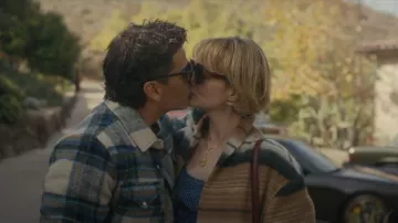 Gafas de sol Anthropologie Chunky, Geométricas Carey, que lleva Lindsay Crane-Martin (Carey Mulligan) como se ve en BEEF(S02E03)