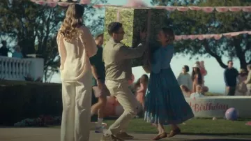 Zapatos de cuero Aeyde Betty usados por la aractera Lindsay Crane-Martin (Carey Mulligan) como se ve en BEEF (S02E06)